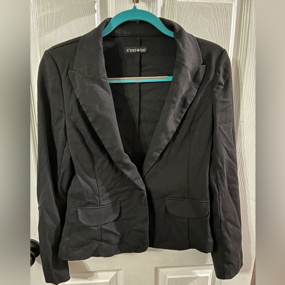 C’est Toi Women’s Medium Black Blazer